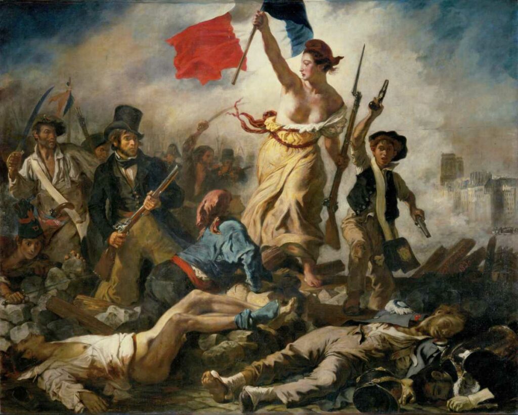 La Liberté guidant le peuple, par Eugène Delacroix, 1830