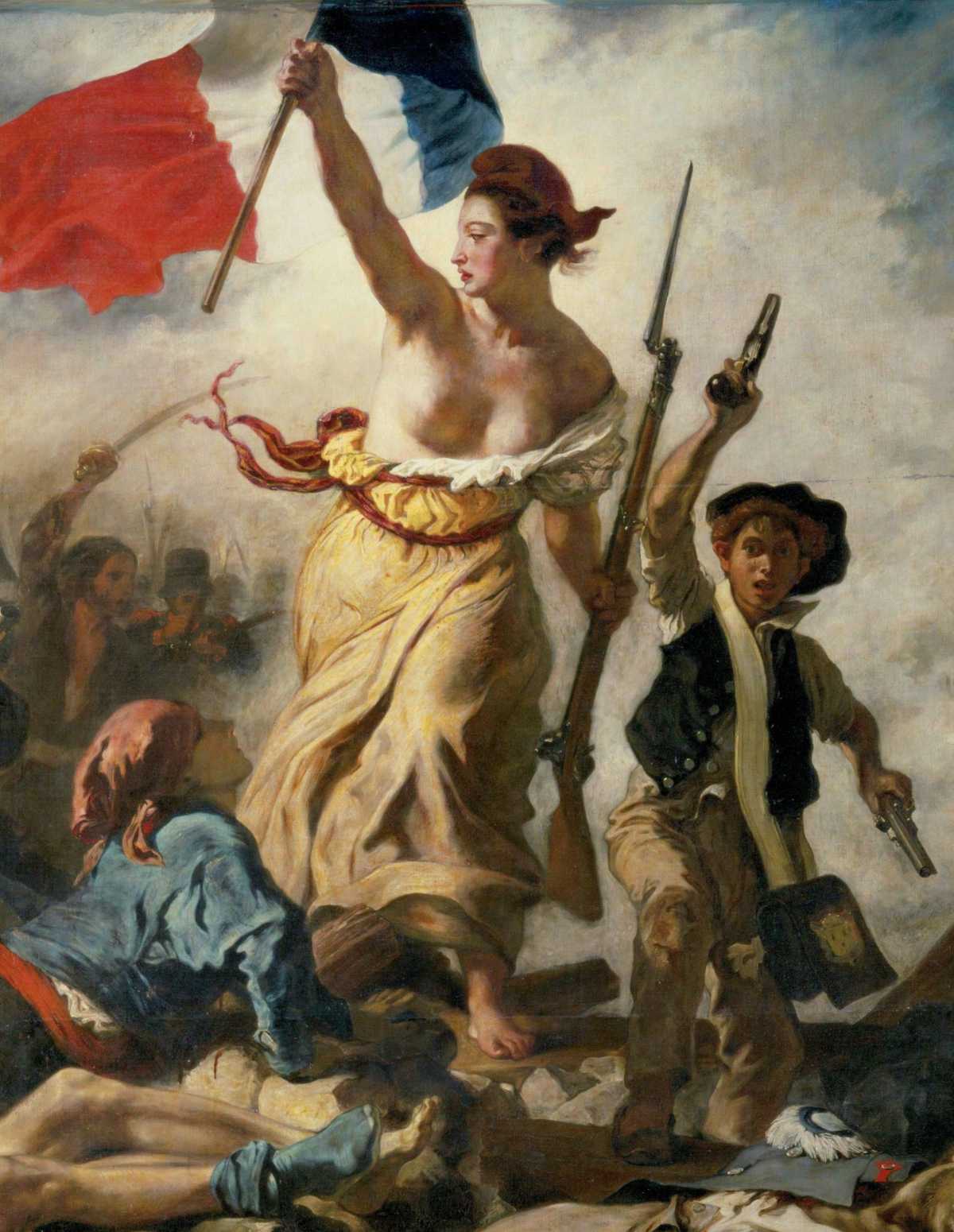 La Liberté guidant le peuple, par Eugène Delacroix (détail)