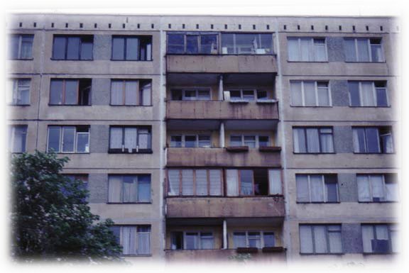 Immeuble d'habitation en URSS, appartements soviétiques