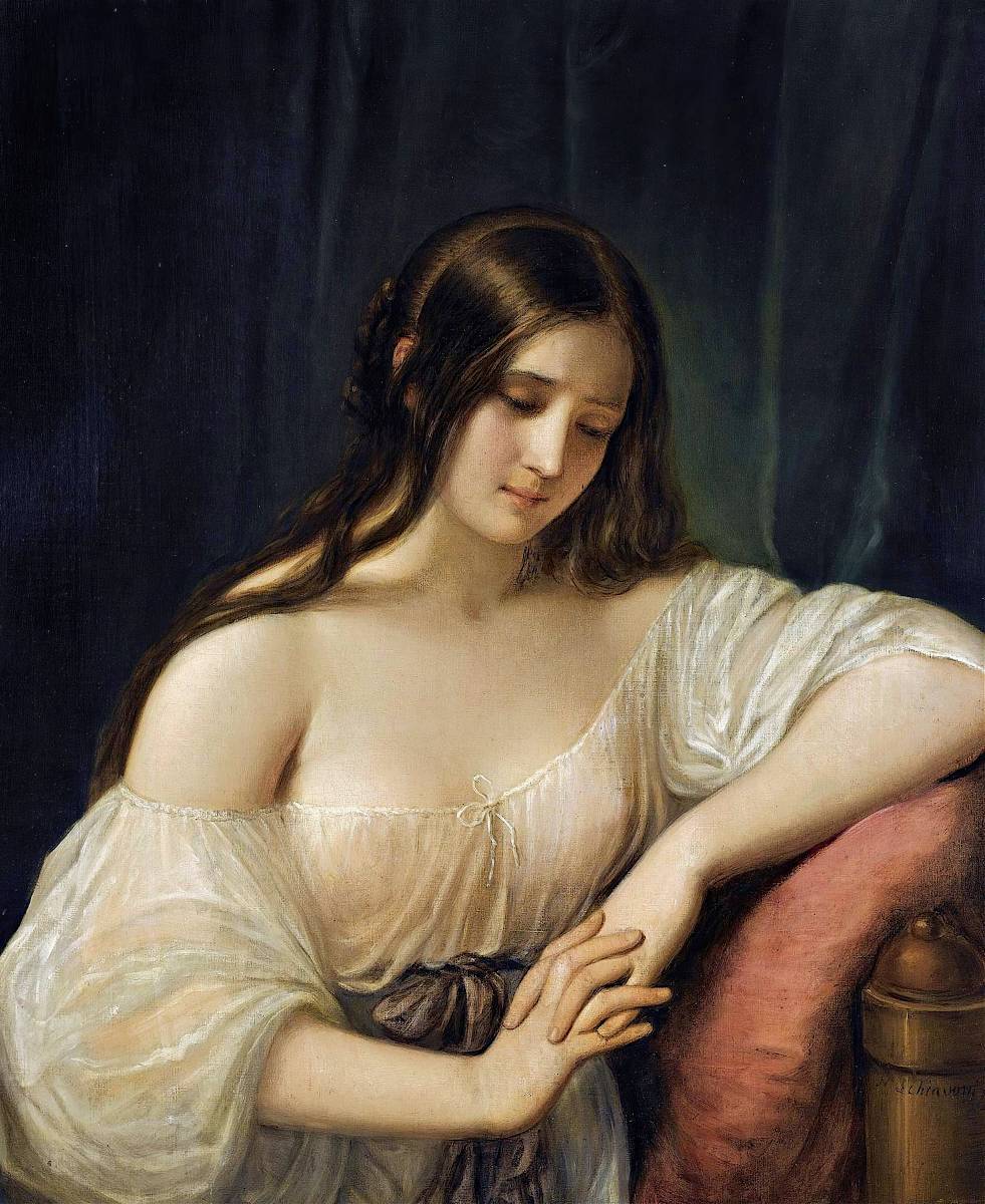 Portrait d’une Dame, par Natale Schiavoni