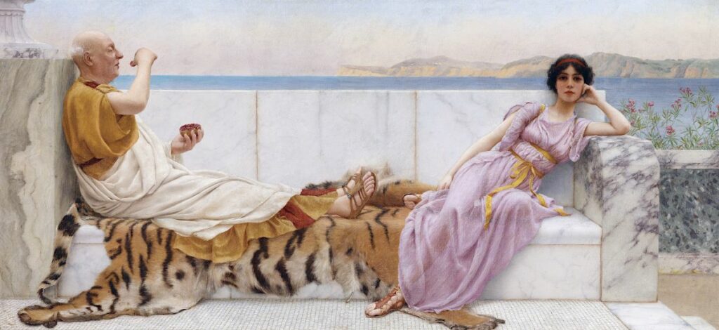 Quatre-vingt et dix huit ans, par John William Godward, 1898