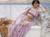 Quatre-vingt et dix huit ans, par John William Godward, détail