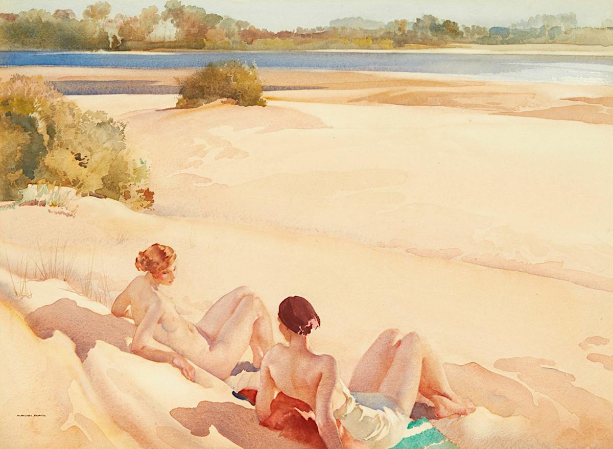 Sunbathers, par William Russel Flint