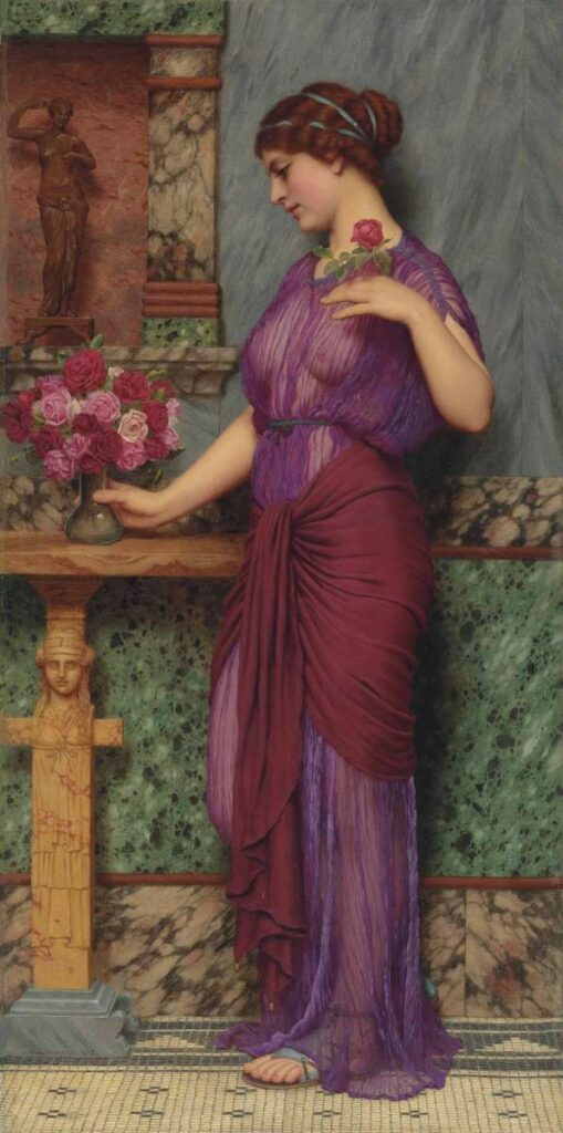 Une offrande à Vénus, par John William Godward Une offrande à Vénus, par John William Godward