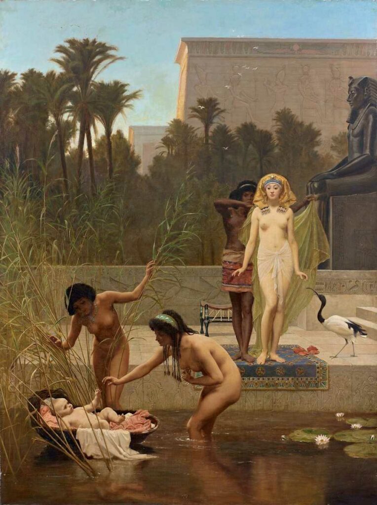 La Découverte de Moïse, par Frederick Goodall