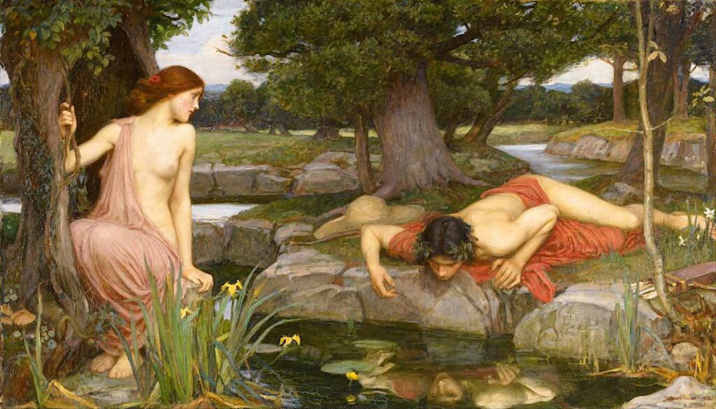 Écho et Narcisse, par John William Waterhouse