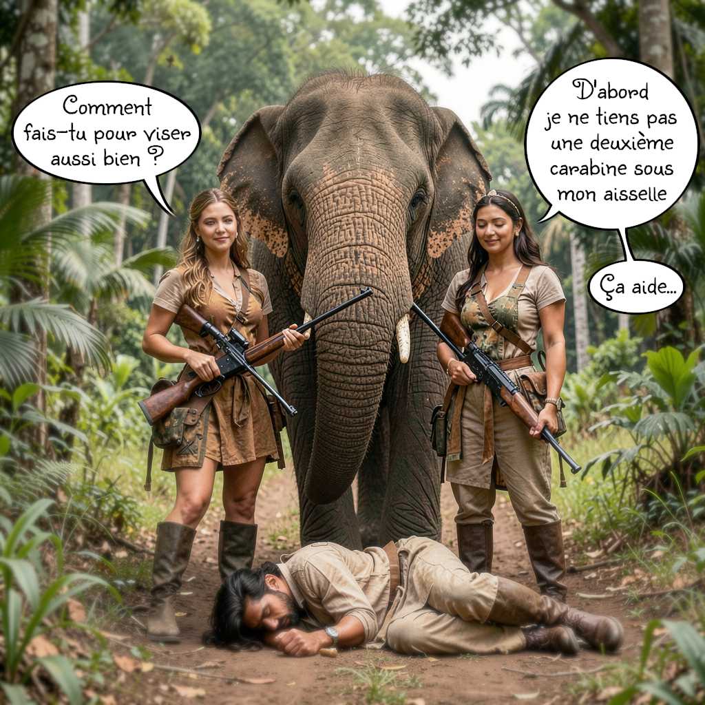 Ellen et Sherrie capturent un beau mâle indien