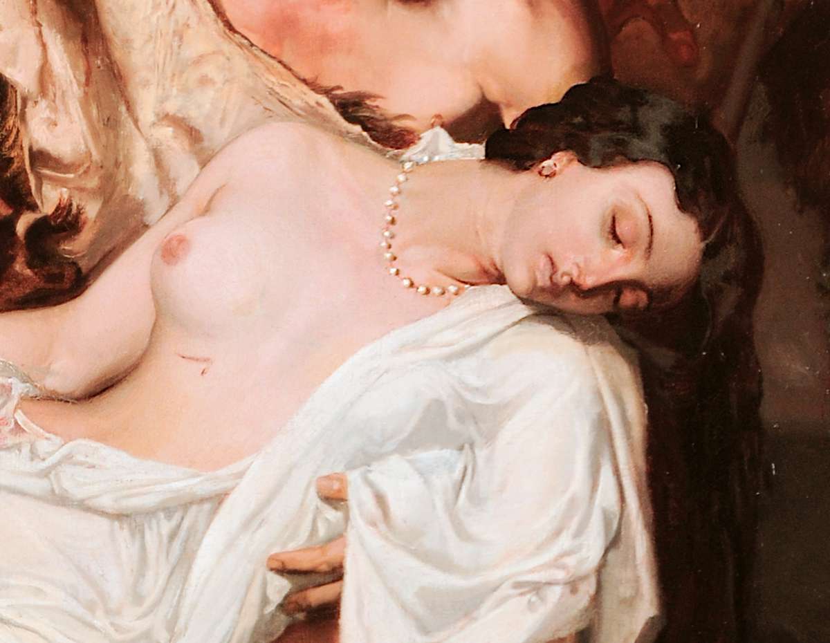 Zénobie trouvée par des bergers sur les bords de l’Araxe, par Paul Baudry (détail)